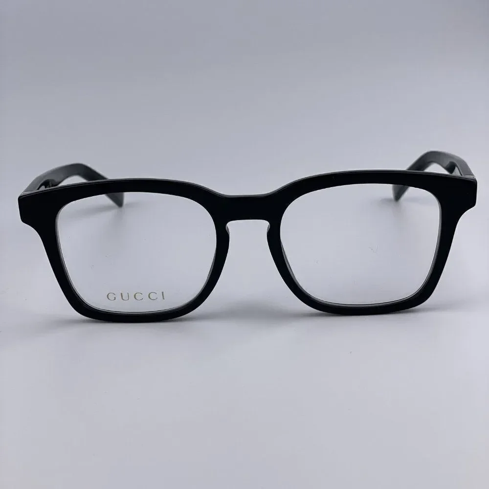 SALE! NEW GUCCI WEB GG0457O 005 Black Gold Square Women Eyeglasses